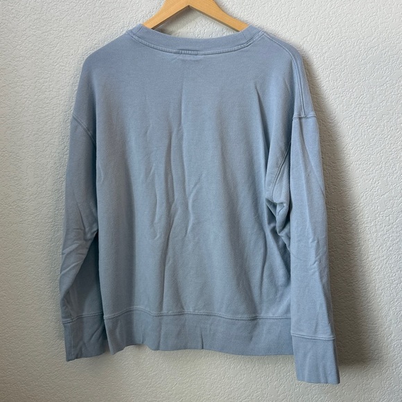 Athleta Henley Crew Neck Sweater Blue size Medium - Picture 10 of 11
